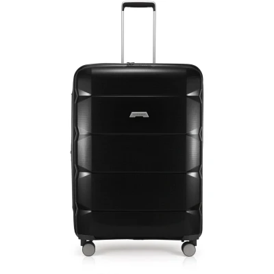Abbildung von HAUPTSTADTKOFFER Britz Hartschalen Koffer Trolley Rollkoffer Reisekoffer Erweiterbar, 4 Rollen, TSA, 77 cm, 115 Liter, Schwarz