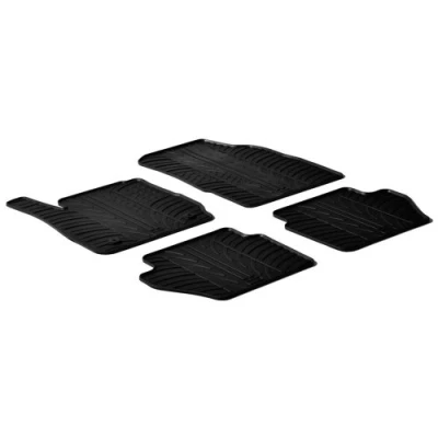 Abbildung von Gledring 0282 Fußmattensatz Gummi vorne und hinten 4 schwarz 750mm 550mm FORD: FIESTA 6