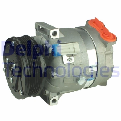 Abbildung von DELPHI TSP0155145 Kompressor V5 PAG 150 mit Kompressoröl SAAB: 9 5 Saloon, 3 Hatchback, OPEL: Vectra B Saloon