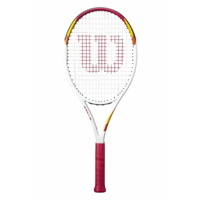 Abbildung von Wilson SIX ONE TNS RKT Besaitet 16 20 Tennisschläger, Größe: L3, Weiss/rot