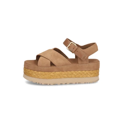 Abbildung von UGG Aubrey Plateausandalette, Damen, Größe: 39, Chestnut Schuhe