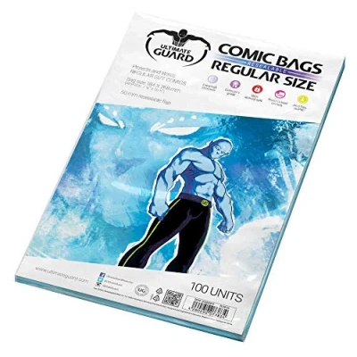 Abbildung von Ultimate Guard UGD020019 Comic Bags, wiederverschließbar, Regular Size, 100 Stück