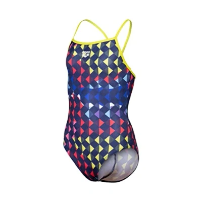 Abbildung von arena Mädchen Girl&#039;s Carnival Lightdrop Back One Piece Swimsuit, Soft Green Multi, 164 EU