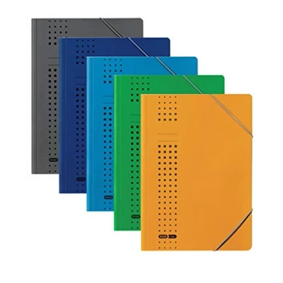 Abbildung von ELBA Eckspanner Mappe Chic, 5er Pack, DIN A4, Karton, sortiert, 5 aus 7 Farben