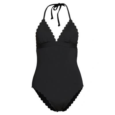 Abbildung von Lascana Swimsuit Young Scallop Badeanzug, Damen, Größe: 42xA/B, Black