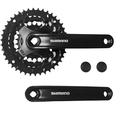Abbildung von Shimano Tourney Fahrrad Kurbel Garnitur FC TY301 Vierkant 42 34 24 Zähne für 3x6/7/8 Fach 170mm