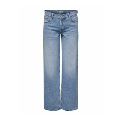 Abbildung von Only Damen Onlbrenda Low DNM Cro158 Noos Wide Fit Jeans, Light Medium Blue Denim, 6/XXL/L