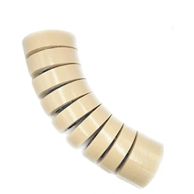 Abbildung von ACIT, Malerkrepp, Turm mit vielen Klebebandrollen, Universal Kreppband für Malerarbeiten (10 Rollen 30 mm)