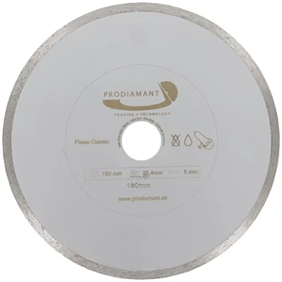 Abbildung von PRODIAMANT Diamant Trennscheibe Fliese 180 mm x 25,4 Fliesenscheibe 180mm
