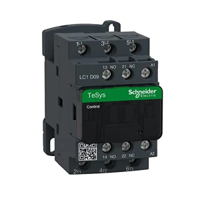 Abbildung von Schneider Electric LC1D09P7 Leistungsschütz LC1D 3p, +1S+1Ö, 4 kW, 9 A, 400 V AC3, Spule 230 AC