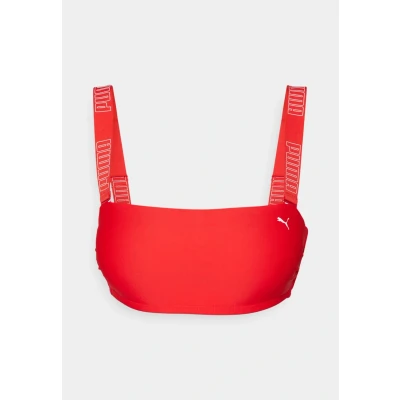 Abbildung von Puma SWIM Women Bandeau TOP Bikinitop, Damen, Größe: Small, Red
