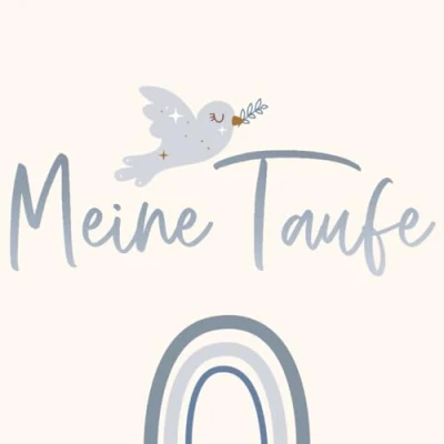 Abbildung von Meine Taufe Buch blau Taufbuch Taufgeschenk Taufgästebuch Erinnerungsalbum mit Fragen und Platz für Fotos: 80 Seiten; 21 cm x