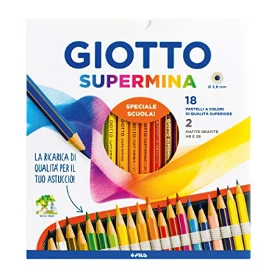 Abbildung von Giotto Fila Pastelli Supermina Ast 18 +2 Matite Lyra Temagraph In Grafite, Multi, 3