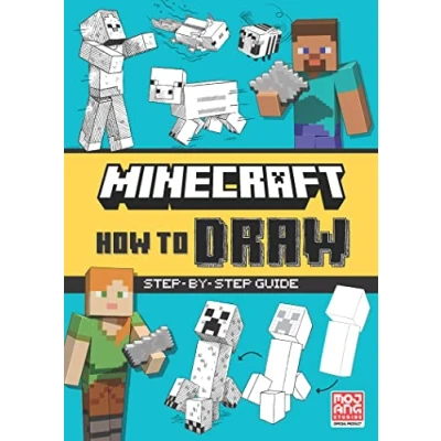 Abbildung von Minecraft How to Draw: An official drawing book, fully illustrated with spaces draw on the page perfect for arty kids and gamers, new 2023