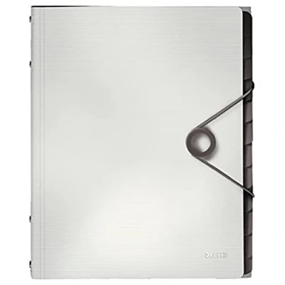 Abbildung von Leitz 45701001 Solid Ordnungsmappe PP A4, 12 Fächer, weiß