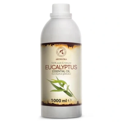 Abbildung von Eukalyptus Ätherisches Öl 1000ml Eucalyptus Globulus Reines für Schönheit Aromatherapie Duftlampe Diffuser Sauna Dampfbad