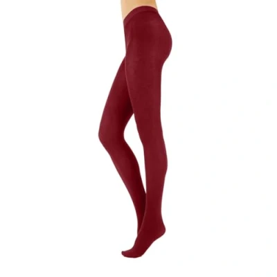 Abbildung von CALZITALY Warme Winter Strumpfhosen aus Wolle Kaschmir, 150 DEN S, M, L, XL, 2XL, 3XL, 4XL Made in Italy (3XL, Portwine)