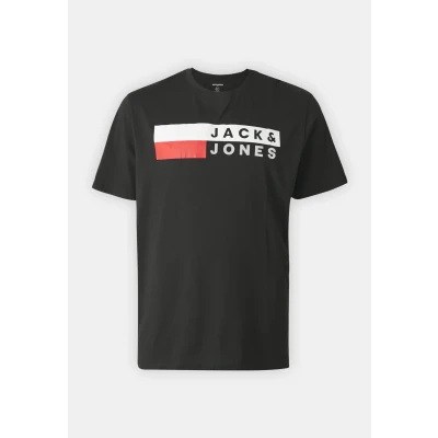 Abbildung von Jack &amp; Jones Oneck Tshirt basic, Herren, Größe: 2XL, Black