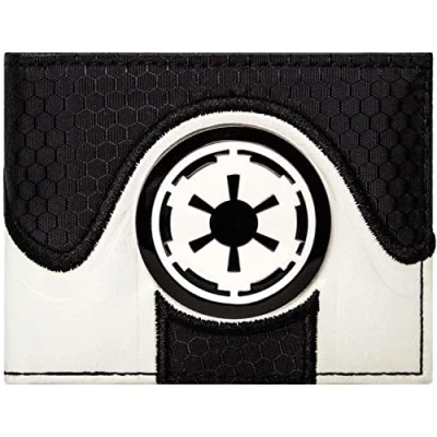 Abbildung von Star Wars Galactic Empire Stormtrooper Rüstung Geldbörse/Geldbeutel Bi Fold ID &amp; Kartenhalter, Weiß