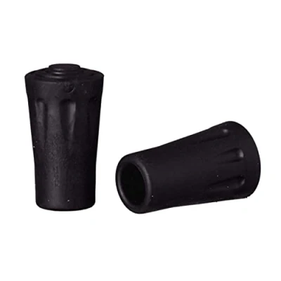 Abbildung von Best Sporting Nordic Walking Pads I Stöcke Ersatzfüße Gummipuffer Asphalt für alle gängigen und Wanderstöcke Kies Gebirge (9 mm)
