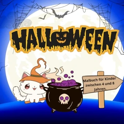 Abbildung von Malbuch für Halloween Abenteuer: Entdecke die Welt der Hexen, Vampire und mehr Kinder von 4 bis 8 Jahren
