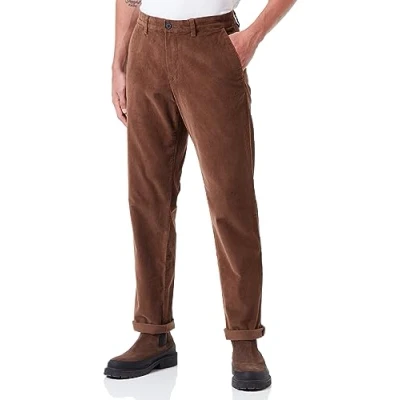 Abbildung von Selected Homme Slhstraight Miles Pants Stoffhose, Herren, Größe: 36x34, Dark earth