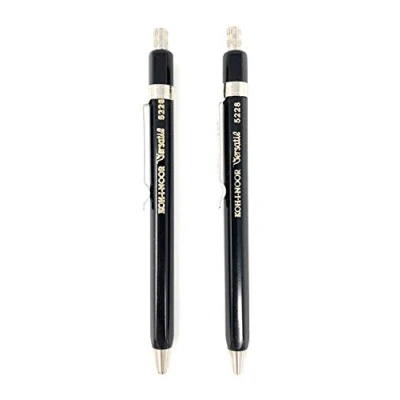 Abbildung von KOH I NOOR Fallbleistift No. 5228CL kurz Druckbleistift Metall 2er Set schwarz