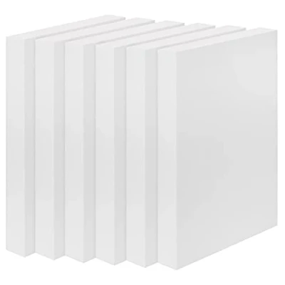 Abbildung von Belle Vous Polystyrol Platte Styrene Platten zum Basteln (6er Pack) 30 x 15 2,5cm Rechteckige Plastik Modellieren, für Schulprojekte, Blumenarrangements und DIY Kunst