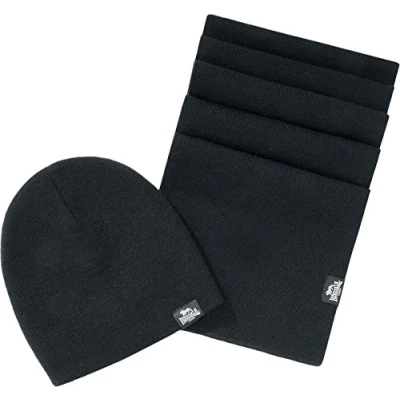 Abbildung von Lonsdale Unisex SET Leafield Mütze, Größe: One Size, Black