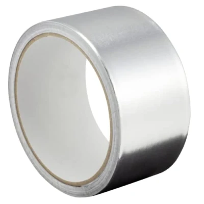 Abbildung von GOCABLETIES Aluminium Klebeband, 48 mm x 10 m, selbstklebendes Alu silber, Wasser und hitzebeständig Band zum Versiegeln, Reparieren Isolieren, 1 Rolle