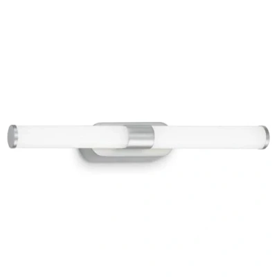 Abbildung von BRILONER LED Spiegelleuchte Bad, Spiegellampe Badezimmer, Wandlampe, Wandleuchte, IP44, neutralweiße Lichtfarbe, 7W, Chrom Matt, 40 cm