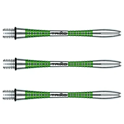 Abbildung von WINMAU Triad Aluminium Grün Mittel Dartschäfte (Schäfte) 1 Set pro Packung (insgesamt 3 Schäfte)