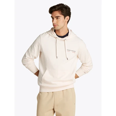 Abbildung von Tommy Hilfiger Color Photo Hoodie Sweatshirt, Herren, Größe: XS, Ivory petal
