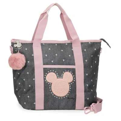 Abbildung von Joumma Bags, Mickey Studs, Federmäppchen, Kinder Kulturbeutel, aus Polyester., Schwarz, Tasche