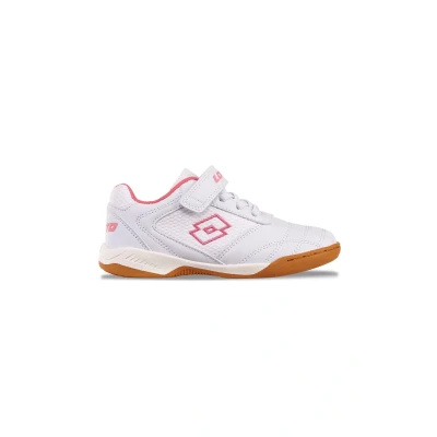 Abbildung von Lotto Whizzer low TOP Sneaker für Kinder, Größe: 33, White fr pink Schuhe