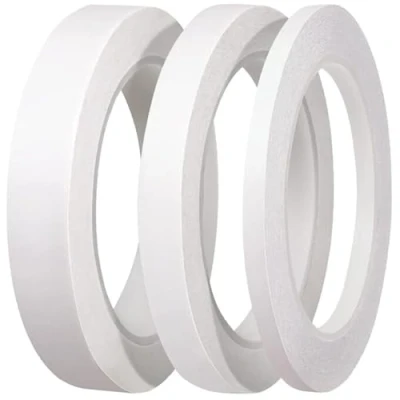 Abbildung von YISUMEI 3 Rollen Selbstklebendes doppelseitiges Klebeband zum Handwerksklasse Büro DIY mit 25 Meter pro Rolle(6mm/12mm/18mm)