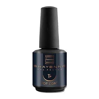Abbildung von Shayenne Top Coat 15 ml Überlack mit Schwitzschicht UV LED Nagellack Polish Gel Shellac Shine Nagel Lack Gellack Nagelgel
