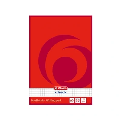 Abbildung von Herlitz 717538 Briefblock A5, kariert, 50 Blatt, 10 Blöcke