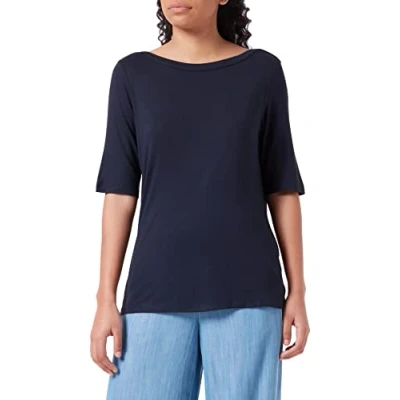 Abbildung von TOM TAILOR Damen 1007950 Basic T Shirt, 10668 Sky Captain Blue, S