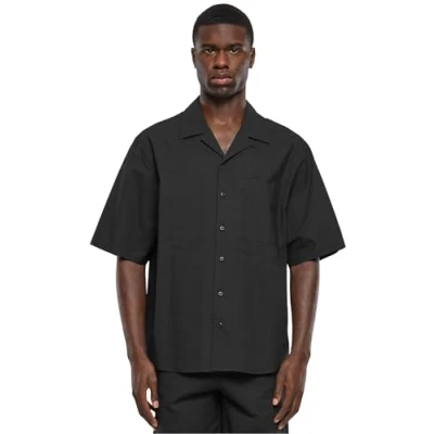 Abbildung von Urban Classics Herren Hemd Relaxed Seersucker Short Sleeve Shirt, lässiges Kurzarm für Männer, erhältlich, Größen S 5XL
