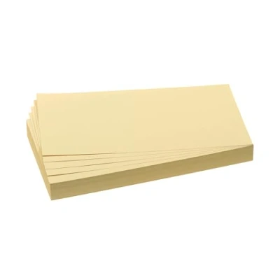 Abbildung von FRANKEN Moderationskarten Rechteck, 205 x 95 mm, 500 Stück, Präsentationskarten ideal für Meetings, Trainings, Schulungen im Büro oder Hotel und Lehrer in der Schule, Metaplankarten, Gelb, UMZ 1020 04