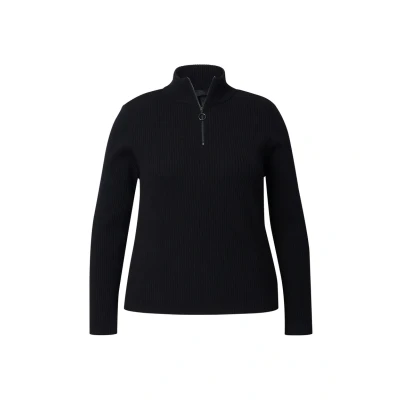 Abbildung von Ulla Popken Strickpullover, Damen, Größe: 50/52, Black