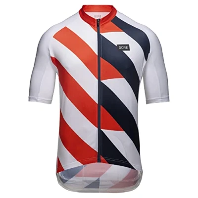 Abbildung von GORE WEAR Herren Fahrrad Kurzarmtrikot Signal, L, Weiß/Feuerrot