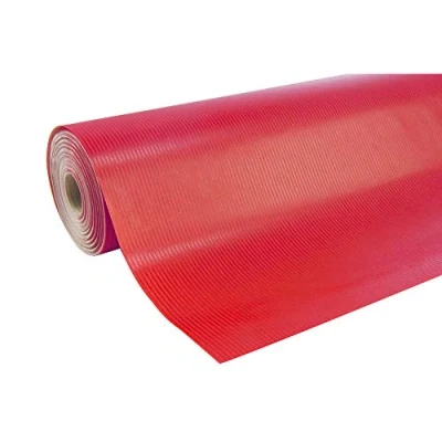 Abbildung von Clairefontaine 507506C Rolle Geschenkpapier (50 x 0,7 m, spezielle Breite, Kraftpapier, strapazierfähig) 1 Stück rot