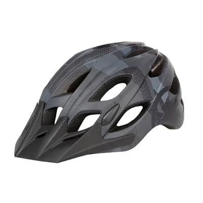 Abbildung von Endura Hummvee Youth Fahrradhelm für Unisex Kinder, Camouflage Grau, One Size