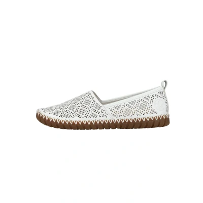 Abbildung von Rieker Damen Low Top Sneaker M2851, Frauen Halbschuhe,Freizeitschuhe,Turnschuhe,Laufschuhe,straßenschuhe,Strassenschuhe,Weiss (80),39 EU / 6 UK