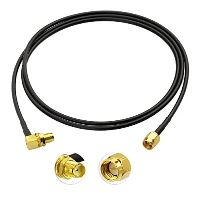 Abbildung von Bingfu 1M SMA Antennenkabel Stecker auf Buchse 4G LTE Antenne Verlängerungskabel Kompatibel mit WLAN FPV Homematic CCU2 CC1101 Huawei Router MEHRWEG