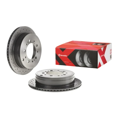 Abbildung von BREMBO 09.D618.1X Bremsscheibe 345 18 5 gelocht/innenbel. beschichtet hochgekohlt TOYOTA: Land Cruiser 200