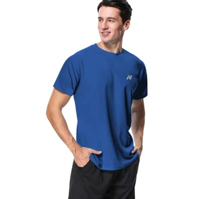 Abbildung von MeetHoo Herren Up2st Rash Guard Shirt, Marineblau, L EU