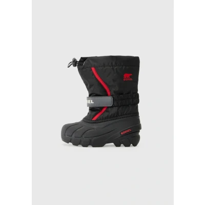 Abbildung von Sorel Flurry Boot Schneestiefel, Black, Bright Red, 30 EU
